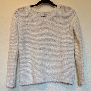 Cream shag sweater